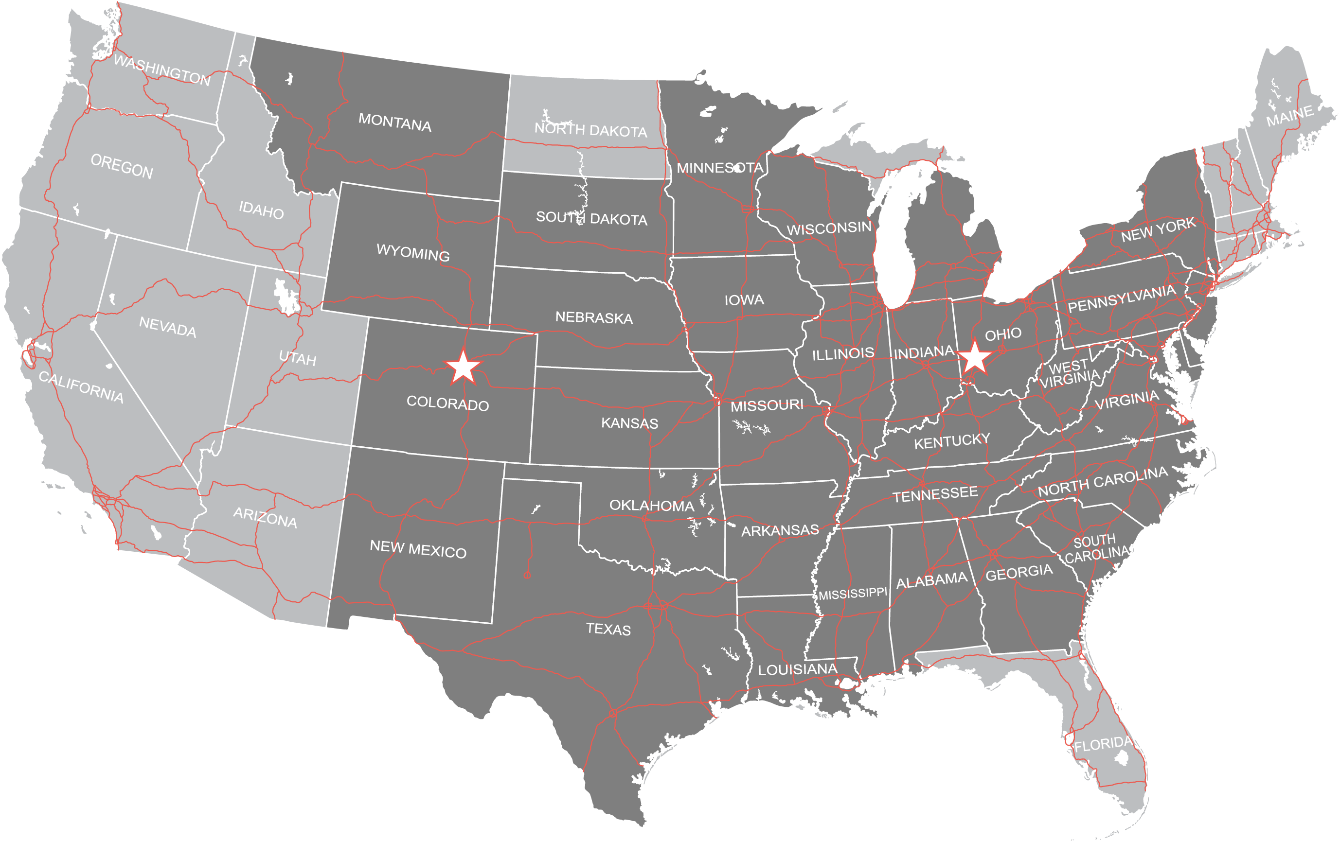 united states map